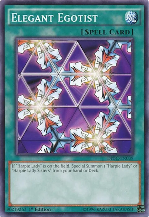 Elegant Egotist DPBC-EN039 Yu-Gi-Oh card from Duelist Pack: Battle City