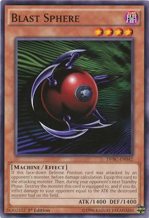 Blast Sphere DPBC-EN042 Yu-Gi-Oh card from Duelist Pack: Battle City