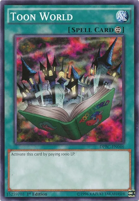 Toon World DPBC-EN046 Yu-Gi-Oh card from Duelist Pack: Battle City