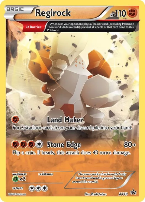 Regirock #XY49 Holofoil Pokémon card from XY Promos