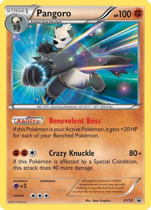 Pangoro #XY50 Holofoil Pokémon card from XY Promos