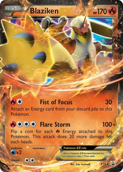 Blaziken EX #XY54 Holofoil Pokémon card from XY Promos