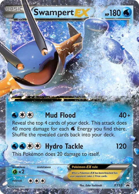 Swampert EX #XY55 Holofoil Pokémon card from XY Promos