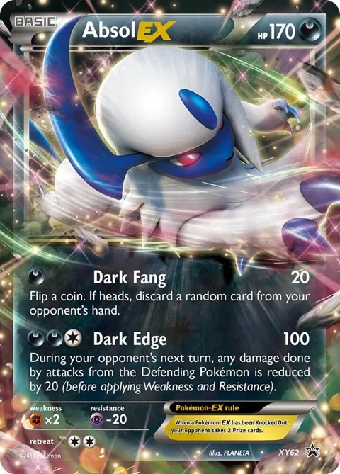 Absol EX #XY62 Holofoil Pokémon card from XY Promos