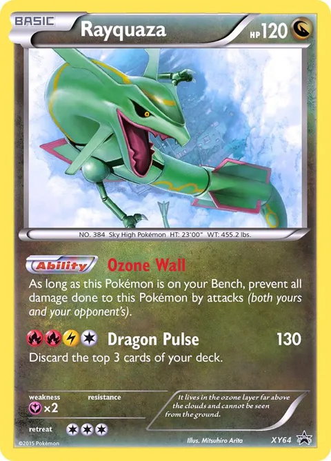 Rayquaza #XY64 Holofoil Pokémon card from XY Promos