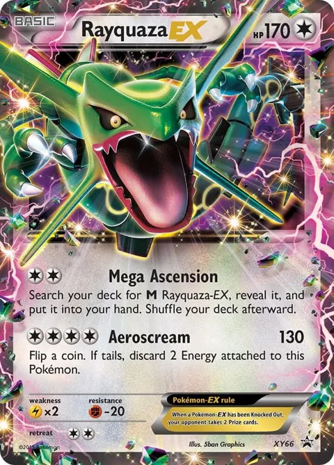 Rayquaza EX #XY66 Holofoil Pokémon card from XY Promos