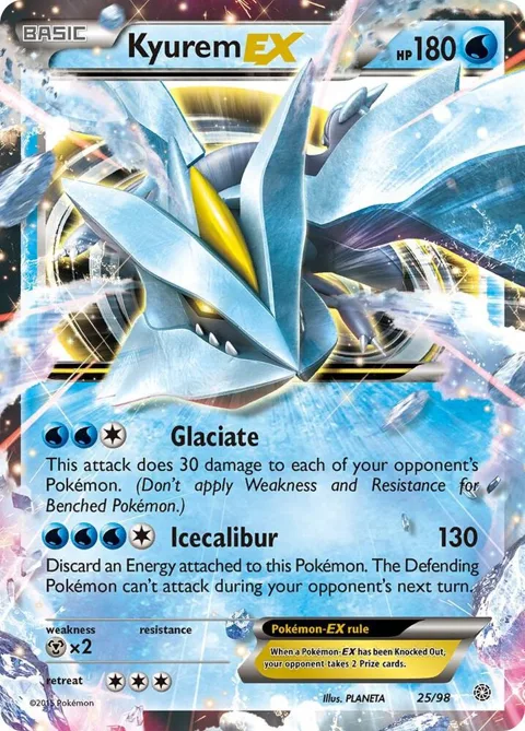 Kyurem EX #25/98 Holofoil Pokémon card from XY - Ancient Origins