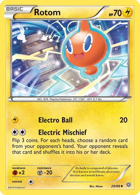Rotom #29/98 Reverse Holofoil Pokémon card from XY - Ancient Origins