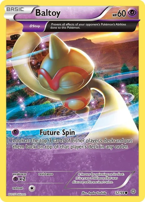 Baltoy 32 #32/98 Pokémon card from XY - Ancient Origins