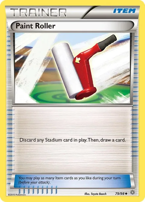 Paint Roller #79/98 Pokémon card from XY - Ancient Origins