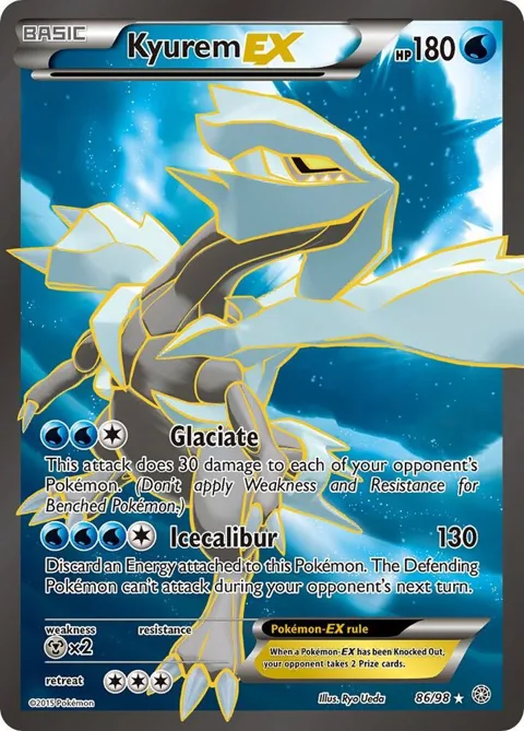 Kyurem EX 86 Full Art #86/98 Holofoil Pokémon card from XY - Ancient Origins