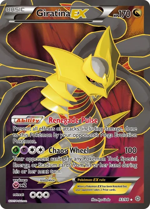 Giratina EX 93 Full Art #93/98 Holofoil Pokémon card from XY - Ancient Origins