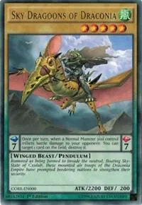 Sky Dragoons of Draconia CORE-EN000 Unlimited Yu-Gi-Oh card from Clash of Rebellions