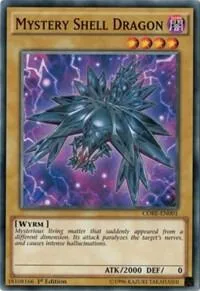 Mystery Shell Dragon CORE-EN001 1st Edition Yu-Gi-Oh card from Clash of Rebellions