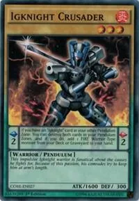 Igknight Crusader CORE-EN027 Unlimited Yu-Gi-Oh card from Clash of Rebellions