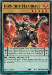 Igknight Margrave CORE-EN030 Unlimited Yu-Gi-Oh card from Clash of Rebellions