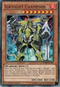 Igknight Champion CORE-EN033 Unlimited Yu-Gi-Oh card from Clash of Rebellions