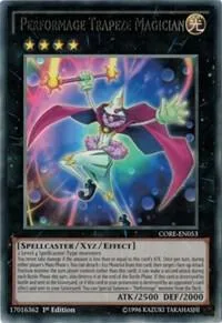 Performage Trapeze Magician CORE-EN053 1st Edition Yu-Gi-Oh card from Clash of Rebellions