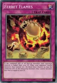 Ferret Flames CORE-EN077 1st Edition Yu-Gi-Oh card from Clash of Rebellions