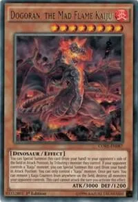Dogoran, the Mad Flame Kaiju CORE-EN087 1st Edition Yu-Gi-Oh card from Clash of Rebellions