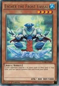 Escher the Frost Vassal CORE-EN091 Unlimited Yu-Gi-Oh card from Clash of Rebellions