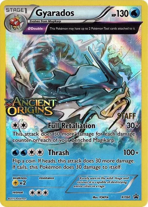 Gyarados - XY60 Prerelease [Staff] #XY60 Holofoil Pokémon card from XY Promos