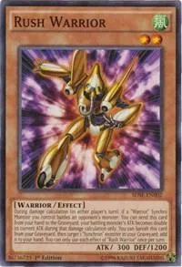 Rush Warrior SDSE-EN002 Yu-Gi-Oh card from Structure Deck: Synchron Extreme