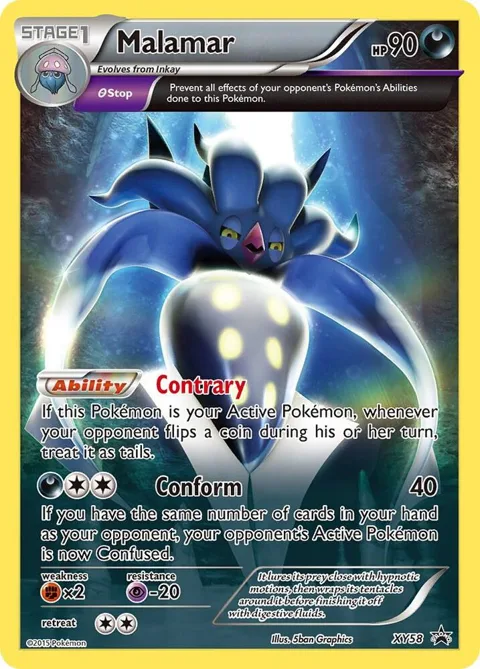 Malamar #XY58 Holofoil Pokémon card from XY Promos