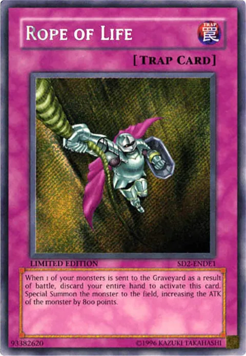 Rope of Life SD2-ENDE1 Yu-Gi-Oh card from Structure Deck: Deluxe Edition