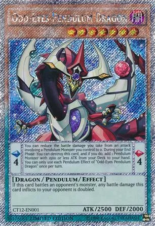 Odd-Eyes Pendulum Dragon CT12-EN001 Yu-Gi-Oh card from 2015 Mega-Tins