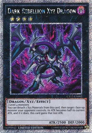 Dark Rebellion Xyz Dragon CT12-EN002 Yu-Gi-Oh card from 2015 Mega-Tins