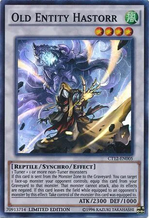 Old Entity Hastorr CT12-EN005 Yu-Gi-Oh card from 2015 Mega-Tins
