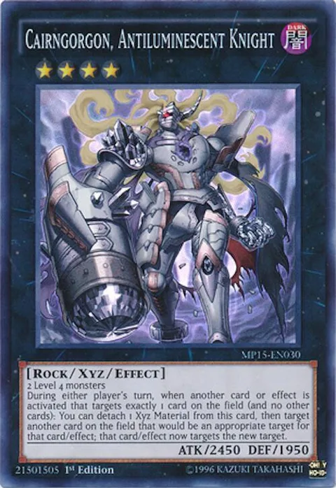 Cairngorgon, Antiluminescent Knight MP15-EN030 Yu-Gi-Oh card from 2015 Mega-Tins Mega Pack