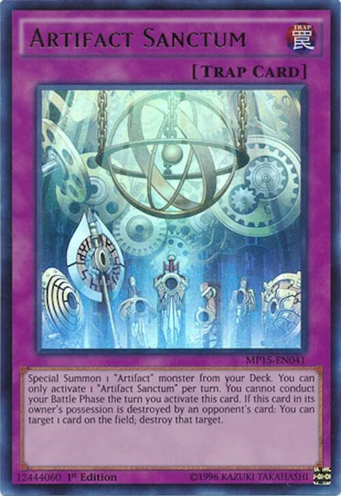 Artifact Sanctum MP15-EN041 Yu-Gi-Oh card from 2015 Mega-Tins Mega Pack