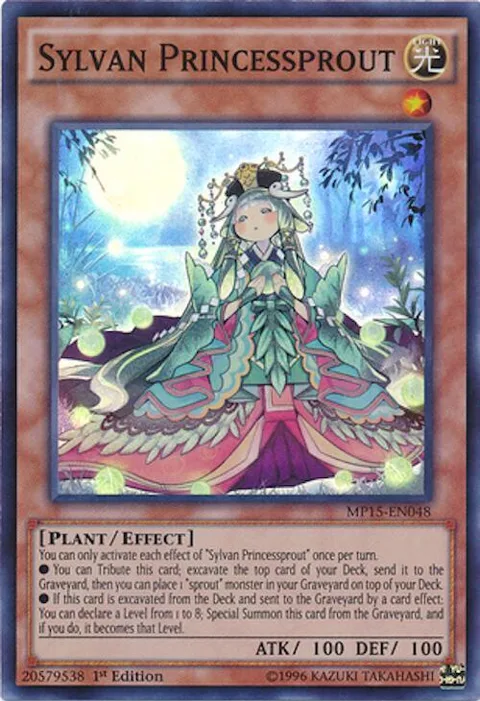 Sylvan Princessprout MP15-EN048 Yu-Gi-Oh card from 2015 Mega-Tins Mega Pack