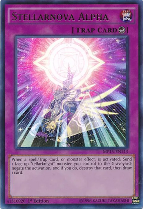 Stellarnova Alpha MP15-EN113 Yu-Gi-Oh card from 2015 Mega-Tins Mega Pack