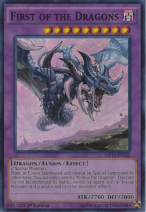 First of the Dragons MP15-EN162 Yu-Gi-Oh card from 2015 Mega-Tins Mega Pack