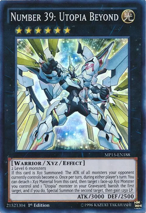 Number 39: Utopia Beyond MP15-EN188 Yu-Gi-Oh card from 2015 Mega-Tins Mega Pack