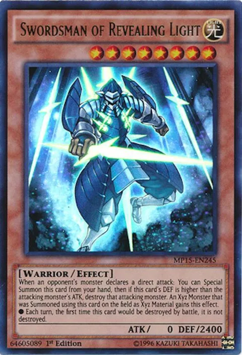Swordsman of Revealing Light MP15-EN245 Yu-Gi-Oh card from 2015 Mega-Tins Mega Pack