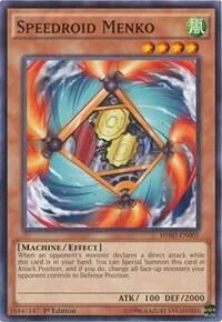 Speedroid Menko HSRD-EN005 Yu-Gi-Oh card from High-Speed Riders