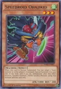 Speedroid Ohajikid HSRD-EN007 Yu-Gi-Oh card from High-Speed Riders