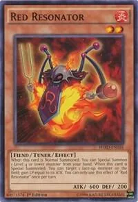 Red Resonator HSRD-EN016 Yu-Gi-Oh card from High-Speed Riders