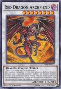 Red Dragon Archfiend HSRD-EN023 Yu-Gi-Oh card from High-Speed Riders