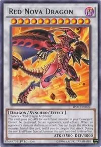 Red Nova Dragon HSRD-EN024 Yu-Gi-Oh card from High-Speed Riders