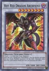 Hot Red Dragon Archfiend HSRD-EN040 Yu-Gi-Oh card from High-Speed Riders