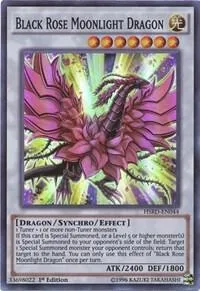 Black Rose Moonlight Dragon HSRD-EN044 Yu-Gi-Oh card from High-Speed Riders