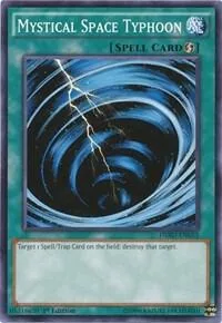 Mystical Space Typhoon HSRD-EN053 Yu-Gi-Oh card from High-Speed Riders
