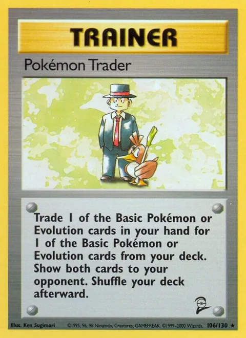 Pokemon Trader #106/130 Pokémon card from Base Set 2