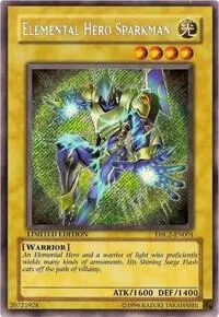 Elemental HERO Sparkman EHC2-EN001 Yu-Gi-Oh card from Elemental Hero Collection 2