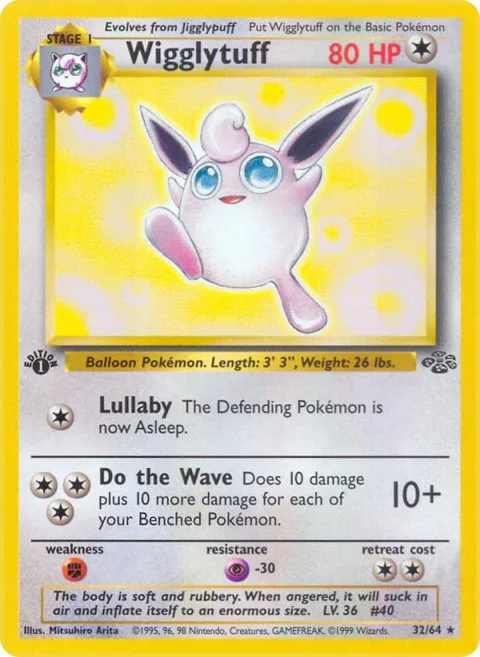 Wigglytuff 32 #32/64 Unlimited Pokémon card from Jungle
